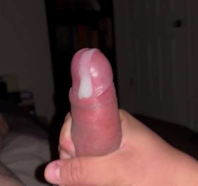 First Post Here - Cumming down My Cock, after Waking Up Horny