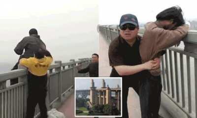 Meet Chen Si. Since 2003, he spends every weekend on the Nanjing Yangtze River Bridge, a notorious spot from which to commit suicide. Chen patrols the bridge, looking for people who might be contemplating suicide. He has stopped more than 400 people from 