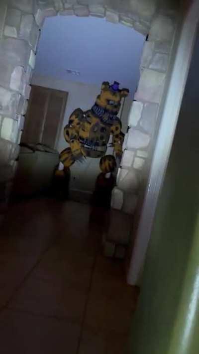 I have finally finished my Life Sized Nightmare Fredbear Animatronic reskin after 9 months