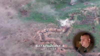 [Part 2 of 3] UA 54th Mechanized Brigade's &quot;Battalion K-2&quot; posted an uncensored Telegram version of their long form video showing the defeat of a chaotic Russian &quot;meat wave&quot; assault on the group's positions. [Story in comments + YouTube version link for a