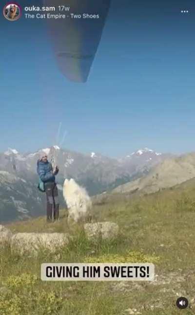 Paragliding tandem with Good Boi