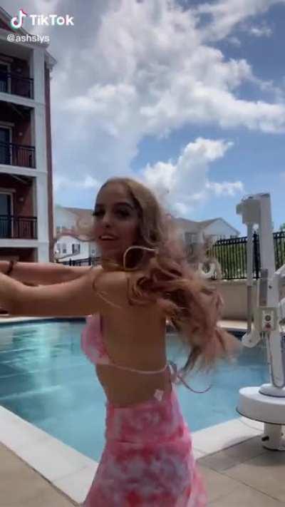 Dancing in bikini