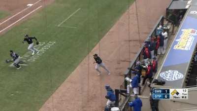 Donta' Williams makes an incredible diving catch for the Double-A