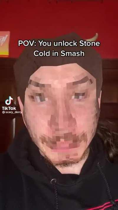 POV you unlock stone cold in smash bros