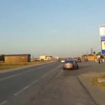 WCGW using the highway to take off