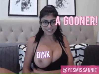 Mia Khalifa catches a gooner