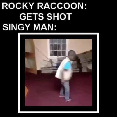 Rocky Raccoon gets shot