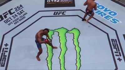 KO of the year after UFC fighter lands a spinning back kick