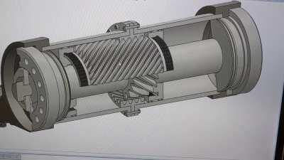 I wanted to see if I could model a helical rotary actuator