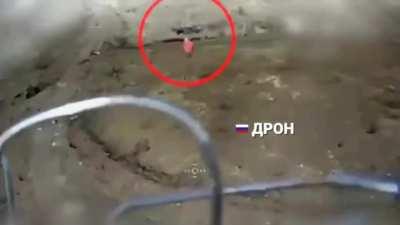 Ukrainian drone smashes into a Russian drone. The precision collision prevented it from dropping it's payload 
