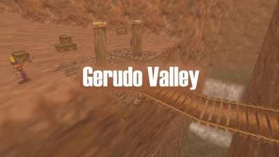 Just gerudo valley, not a jojo ref