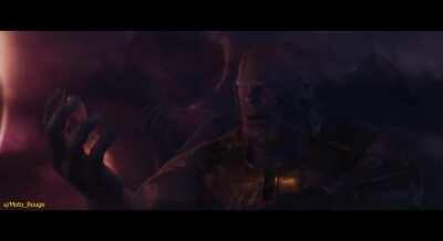 What does Thanos have in his hand ?