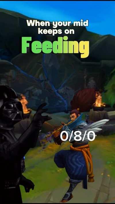 🔥 When your mid keeps Feeding 😡🤬 : LeagueOfMemes