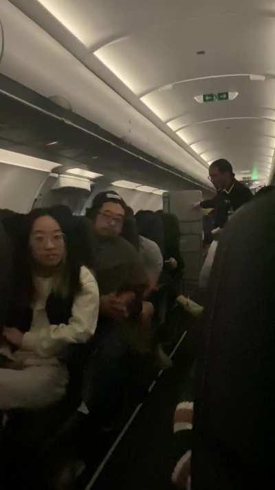 Woman tried to sit in the emergency exit seat (the one flight attendants sit in before takeoff)