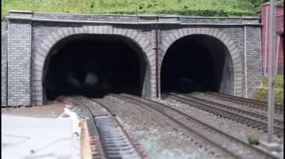 This is why you should NEVER stay near the exit of a railway tunnel!