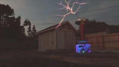 High power Dual Resonant Solid State Tesla Coil (40kVA+) running till overheat