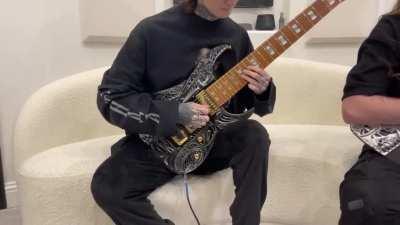 Polyphony is a type of music consisting of two or more simultaneous melodic lines. Here's the two lead guitarists of the band Polyphia playing together, in the second chorus and later of their song Chimera.