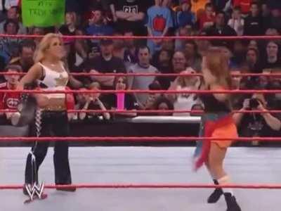 When Trish impersonated Mickie (10th April 2006)