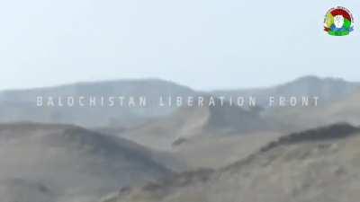 Balochistan Liberation Front fighters ambush a Pakistani military convoy in Panjgur, Balochistan Province
