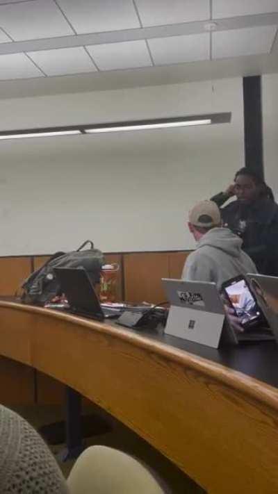 Some kid got food delivered during my college class.