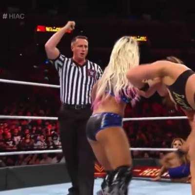 Alexa Bliss getting the upper hand over Ronda Rousey