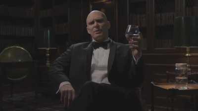 Agent 47 Accidentally poisons his own drink