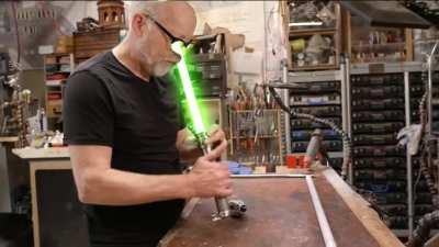 Never look down a lightsaber with Adam Savage