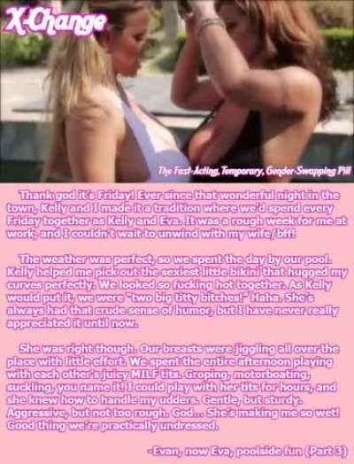 Evan, now Eva, poolside fun (Part 3)