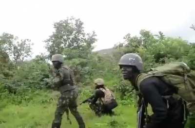 Nigerian Military fighting bandits in Kaduna State