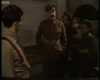 We Aim to Please - Blackadder Goes Forth, Rowan Atkinson (1989), classic