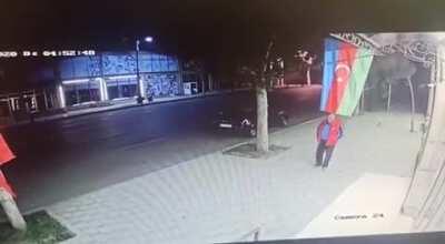 CCTV Footage Showing Armenian Bombardment of Ganja, Azerbaijan