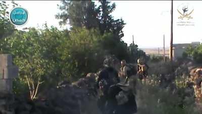 May 2016, Rebels wipe out the regime NDF garrison at al-Zara'a in northern Homs and seize equipment