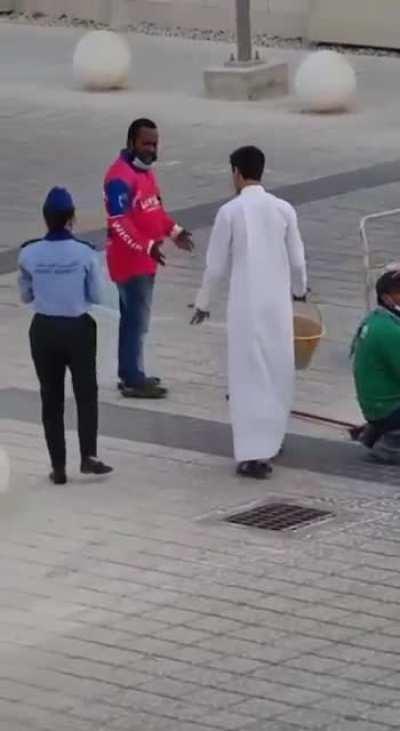 Outrageous, seen so many incidents like this in Qatar. They get away because law favors them.