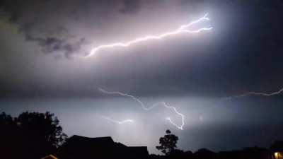 This lightning I recorded in slow motion