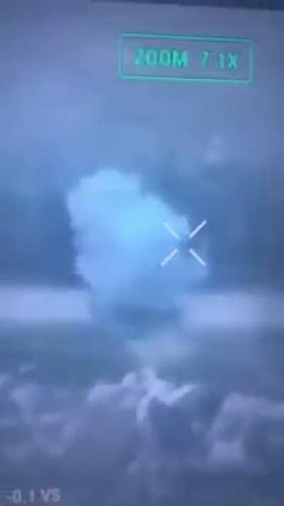 Newly published (7/12/2023) footage by &quot;Magyar's Birds&quot; of a near miss, and subsequent hits by FPV kamikaze drones, targeting a Russian BTR-80/82a, including thermal footage