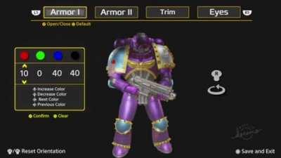 A look at the Armor Customization in Onslaught: A Warhammer 40k Fan Game. You can play any mission with the custom armor!
