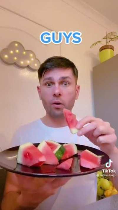 How to eat watermelon