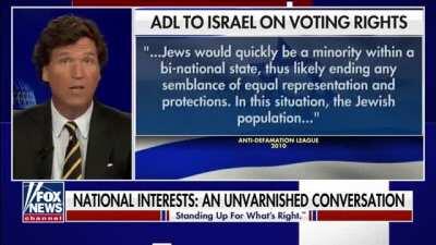 Tucker Calls Out ADL's Hypocrisy On Israel vs US