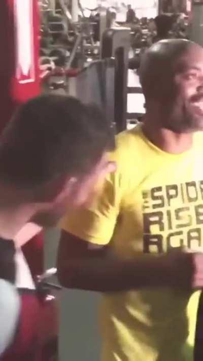 When Anderson Silva OWNED Michael Bisping with kindness lol.