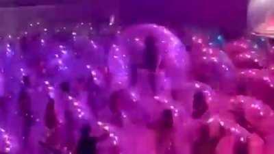 The Flaming Lips Performed A Concert in Bubbles, to A Crowd in Bubbles