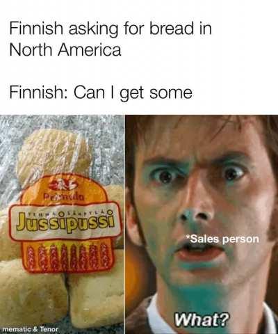 Finnish(people of Finland) asking for bread