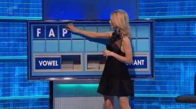 Rachel Riley from S8E2 of Cats Does Countdown