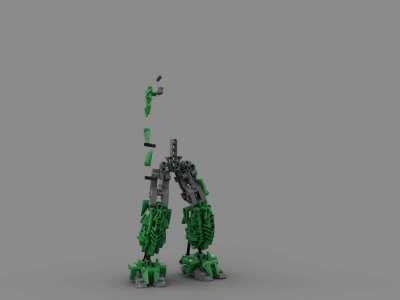 Built this big boy in Stud.io. It's my 1st proper Bionicle style build!