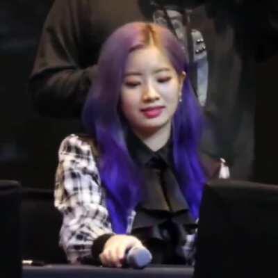 Dahyun - purple hair