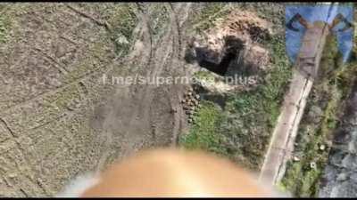 Ukraine Mavic drone destroy Russian stockpile of mines. The drone was also destroyed in process