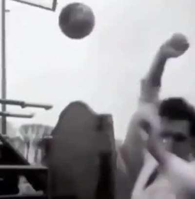 What football training was like back in the 1950s