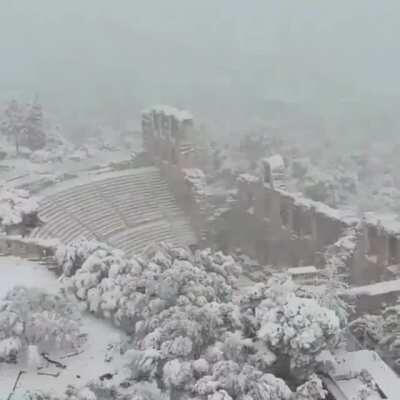 The acropolis in Athens, Greece