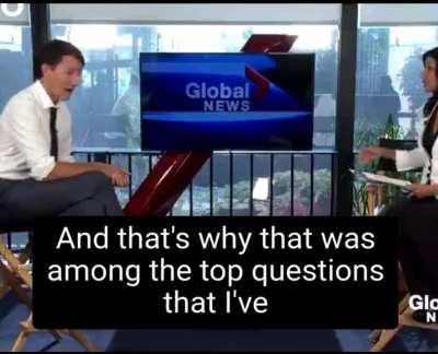 Trudeau gets scorched by an interviewer after he complains they didn't ask him questions about what he wanted to talk about