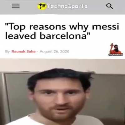 Messi spittin