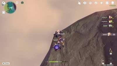 Breaking news: Woman casually yeets 3 children off a cliff, but then one of them ascended.